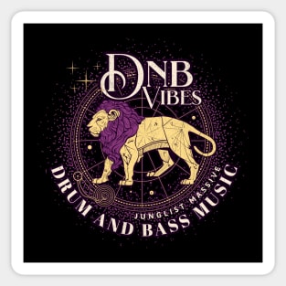 DNB - Leo Lion Vibes (maroon/tan) Sticker